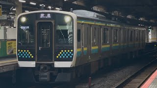 【4K高画質】当形式初の大宮入場！【E131系R01編成２両  OM入場回送（C保全・滑走対策装置設置）】E131系0番台ﾏﾘR01編成が赤羽駅6番線を通過するシーン（回8341M）2025.4.17
