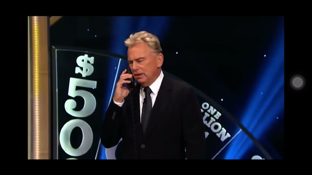 Pat Sajak is on the phone Bill Hader was 11/13/22 Celebrity Wheel of Fortune