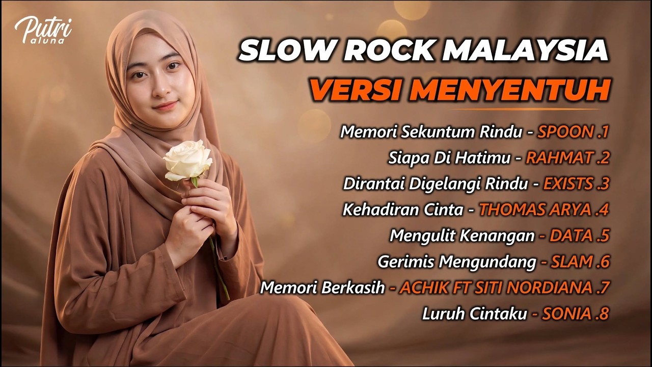 Slow Rock Malaysia - Versi Menyentuh | Full Album Cover by Putri Aluna