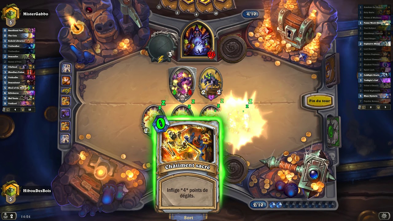 HearthStone: Wild APM Priest combo demo (rank 5)