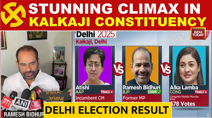 Delhi Election Results 2025: Kalkaji Seat Updates | Ramesh Bidhuri On BJP's Lead | India Today