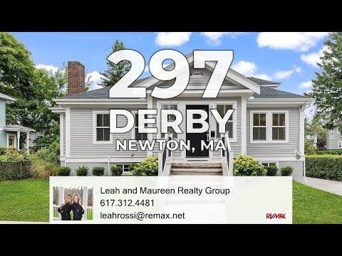 297 Derby Street, Newton, MA home video tour