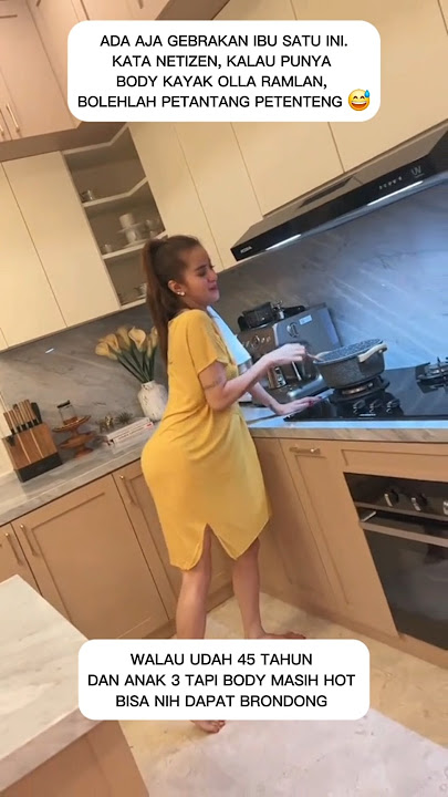 OLLA RAMLAN ASIK JOGET SAMBIL MASAK #ollaramlan #shortvideo