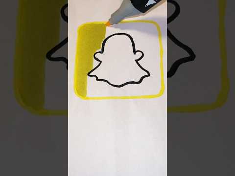 Color The Snapchat Logo With Me!! Asmr