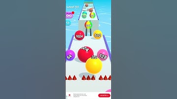 TEST BALL RUN 2048  LEVEL 51  - Gameplay Walkthrough (iOS,Android Gameplay) BALL RUN relaxing games