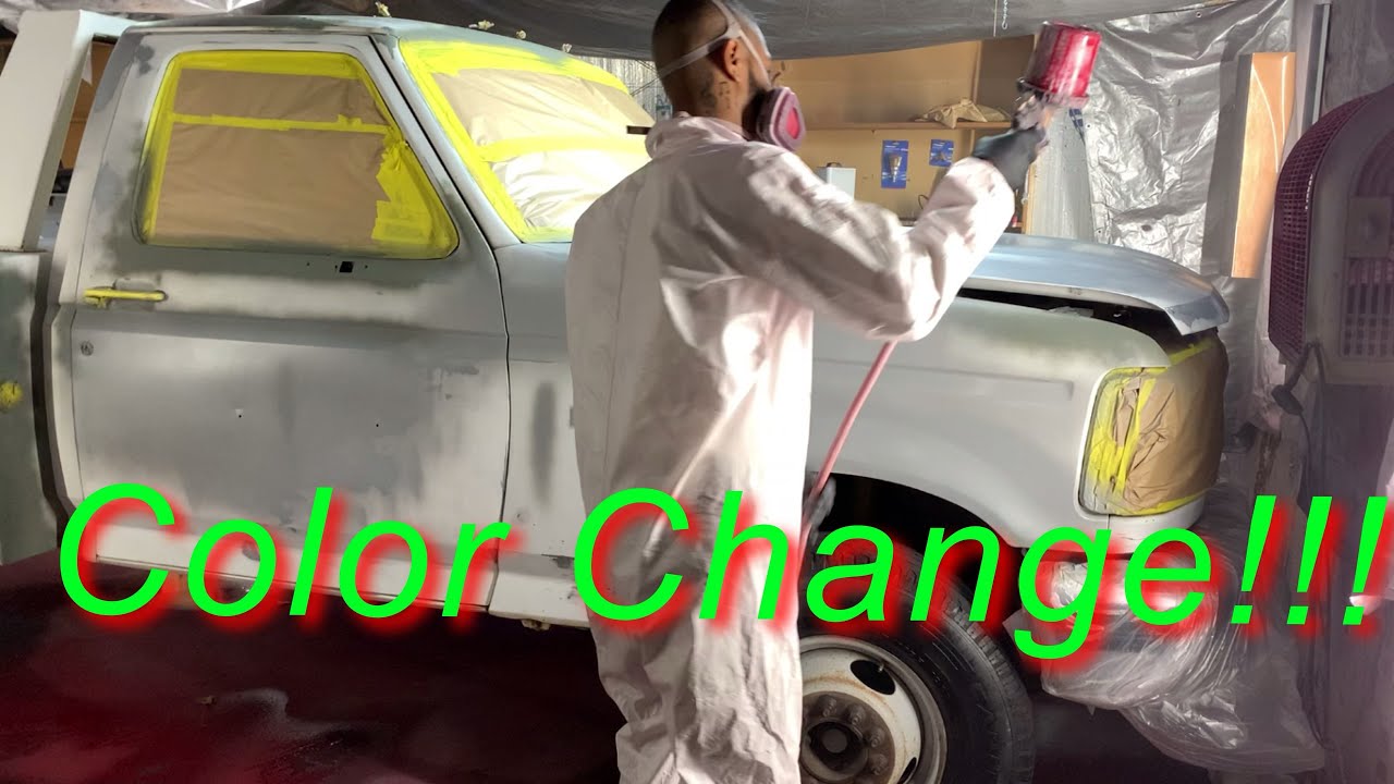 Painting a Tow Truck Color change YouTube