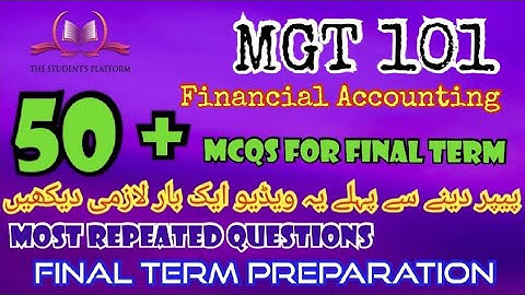 MGT101 || Final Term McQs Quiz Files || Final Term Preparation || Quiz 3 || Quiz 4