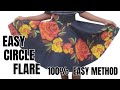 How to Cut and Sew a Full 360 degree Flare Skirt || beginner friendly #circleskirt #howtosew #diy