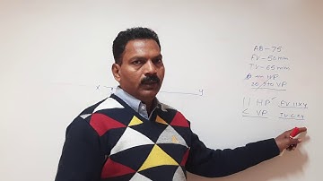 Projection of line, When FV & TV  are given