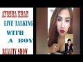 Ayesha Khan Talking With A Boy  On Live Call By Ah Show In Urdu Hindi