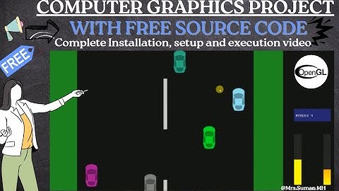 Car Game | OpenGL Project | Computer Graphics Project | With Free Source Code