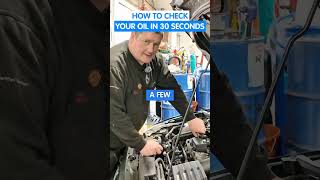 Checking your engine oil takes less than 30 seconds.