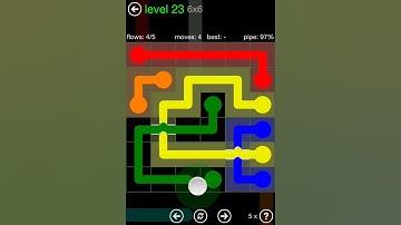 Flow Free Bridges Classic Pack 6x6 Level 23 Walkthrough