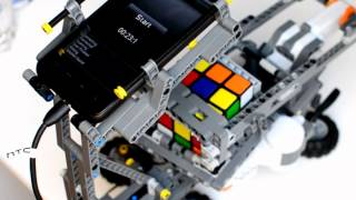 CubeDroid - NXT Lego Robot + Android Cellphone