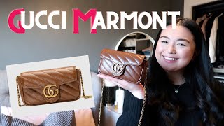 GUCCI MARMONT SUPER MINI WHITE ♡ details, what fits, ways I wear