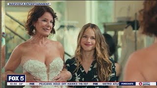 Halston Sage talks 'Daughter of the Bride's' hilarious trip down the aisle