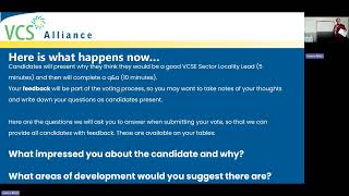 Bradford West VCSE Sector Locality Lead Selection Event