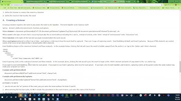 DOM event properties and DOM event listener and handler methods