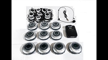 Enersound TSP Professional Portable Interpretation and Tour Guide System.