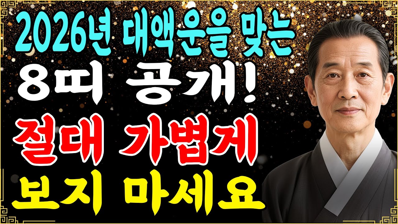 말의 해 2026년: 강한 기운 충격을 받는 8띠, 반드시 주의하세요 – 액운을 피하려면 꼭 확인하십시오