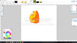 How to make a ''sample'' fire effect on paint.net