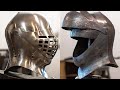 How to make medieval helmet armet diy forging armor