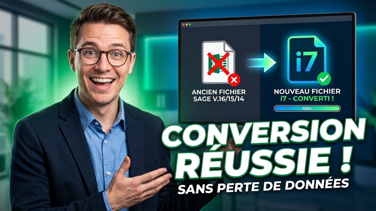 Comment convertir un fichier sage version 16,15,14 en version i7?