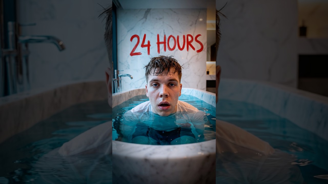 Я ПРОЖИЛ В ВОДЕ НА 24 ЧАСА! #марик