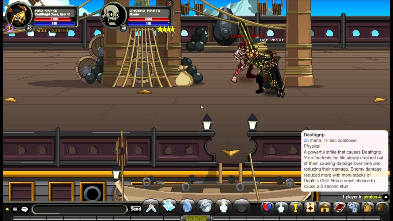 AQW Death knight Class rank 10