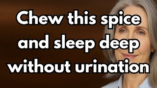 Miracle Cure: Chew This Spice For 60 Seconds And Sleep Deep Without Urination. Elderly Health
