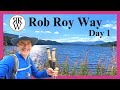 Rob roy way  day 1  drymen to callander  thru hiking trail scotland