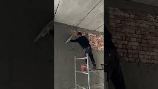 Effective plastering techniques for the huge wall surface #construction #learning #innovation