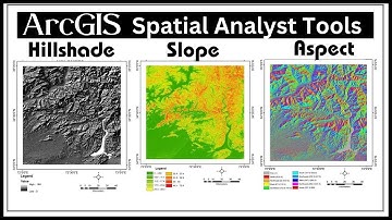 GIS  | ArcGIS  | Spatial analyst tools |   Hillshade, Slope, Aspect map in ArcGIS
