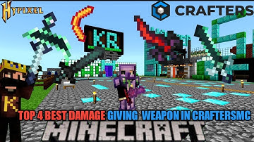 CRAFTERSMC SKYBLOCK TOP 3 BEST DAMAGE GIVING WEAPON|| #craftersmc #stnetwork #satnetwork #wenpixel .