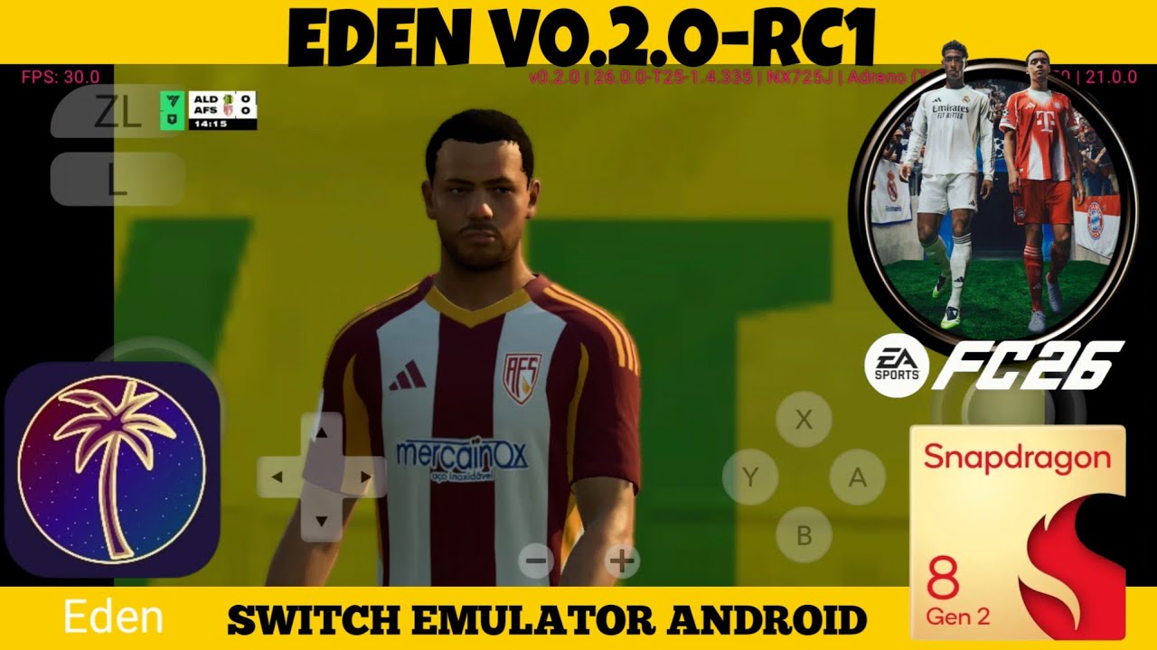 Eden V0.2.0-RC1 New Update - FC26 Game Test - Switch Emulator Android ...
