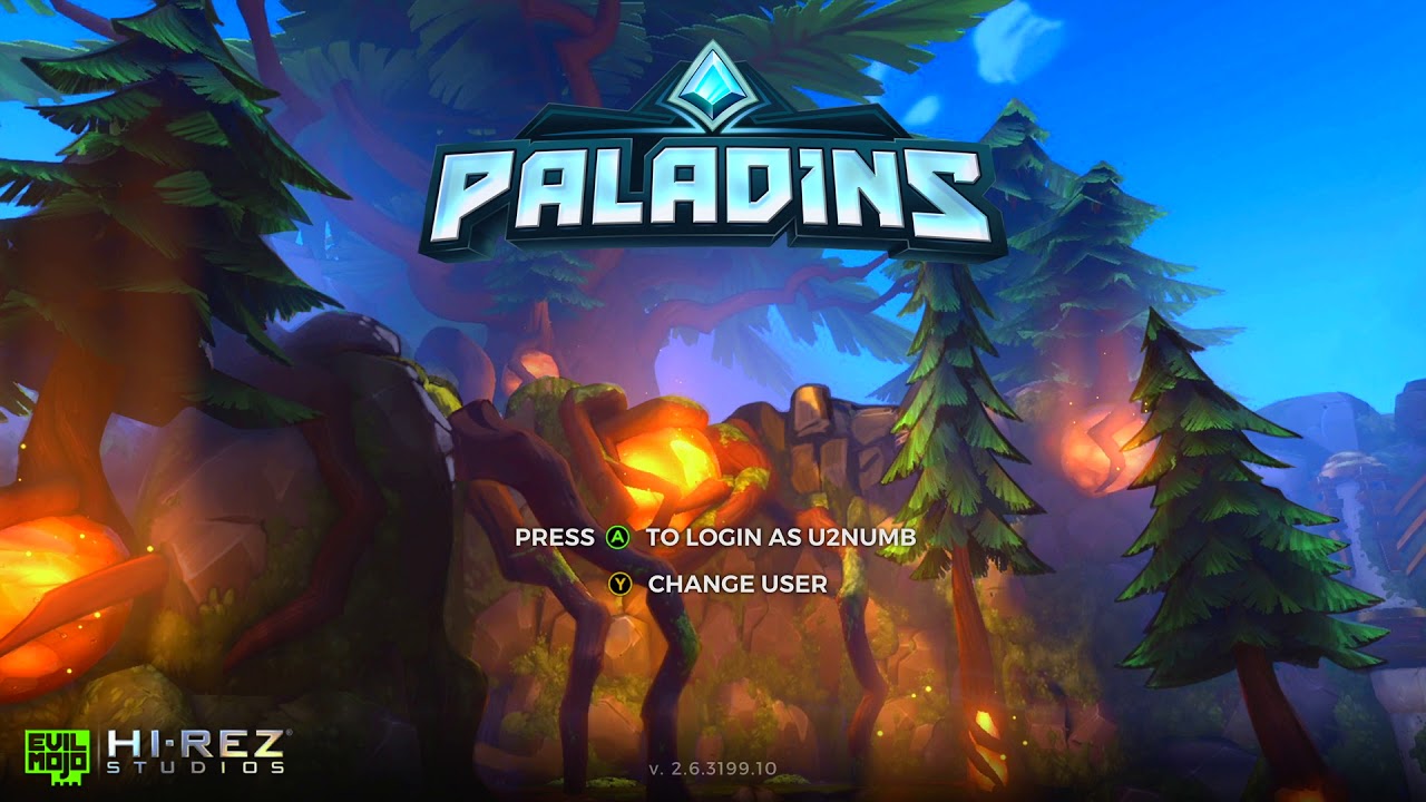Paladins: Steel Forged Title Screen (PC, Xbox One, PS4, Switch)