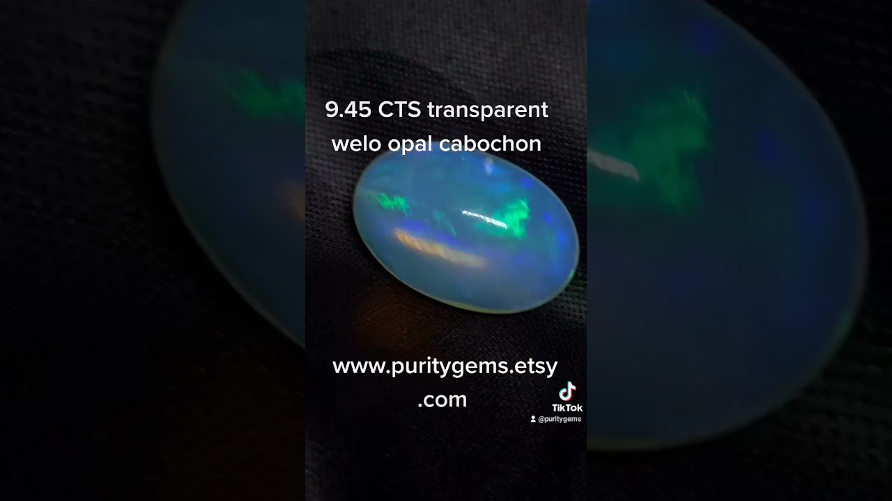 Large 9.45 CTS transparent welo opal www.puritygems.etsy.com
