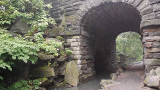 Glen Span Arch and the waterfall - Central Park
