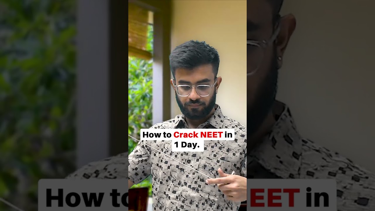 How to crack neet in 1 day 😂 | NEET 2023 /2024 | Nitesh Devnani