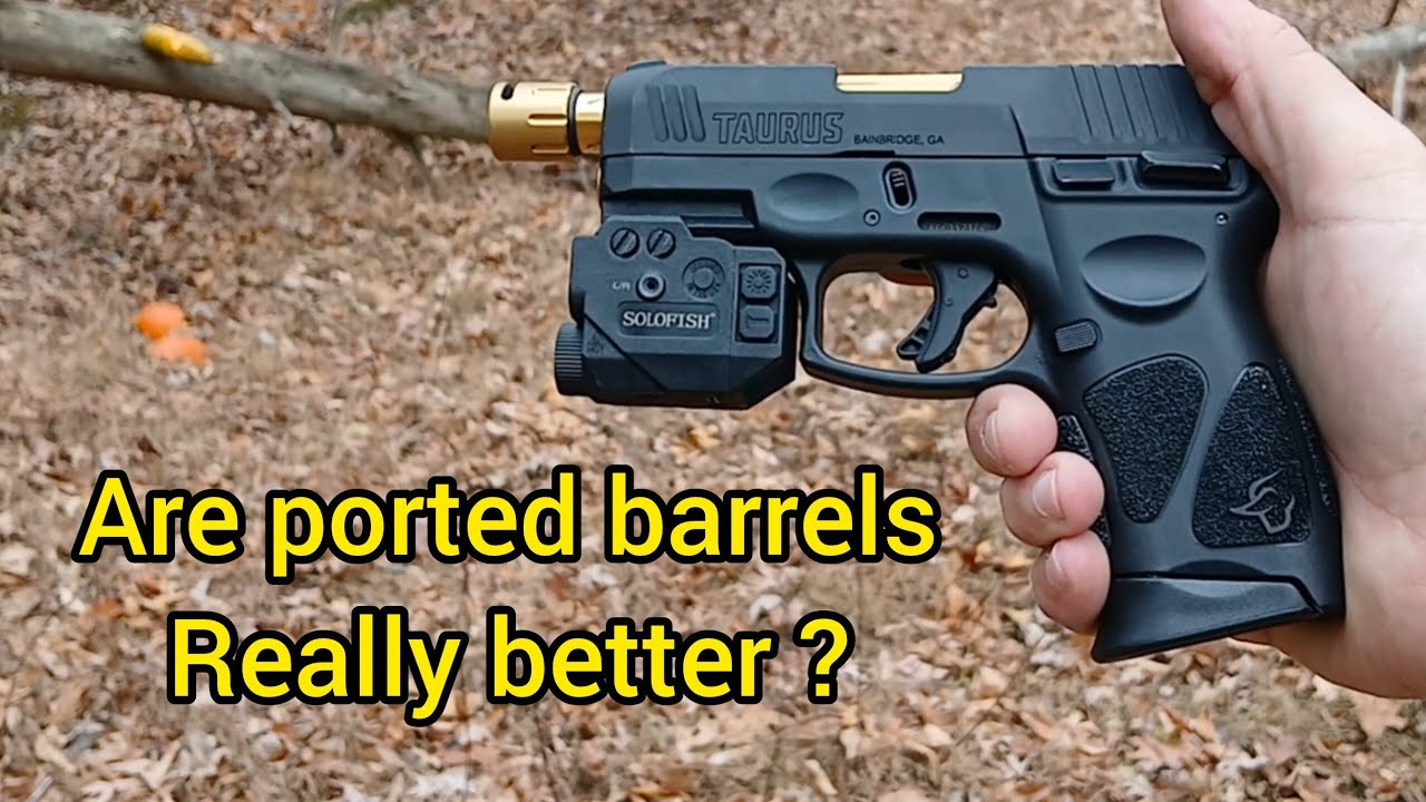Ported vs non ported Taurus g3c #Taurus #Lakeline - YouTube