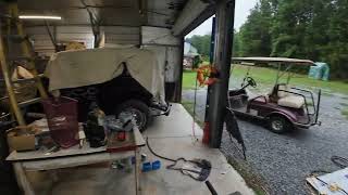 Rearranging and wiring the back garage