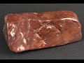 レッドジャスパー (碧玉) 原石 磨き 276g / Red Jasper
