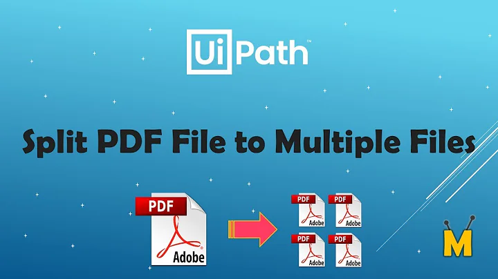 UiPath | Split PDF File to Multiple Files | Get Each Page from PDF as individual PDF File