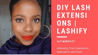 DIY Lash Extensions with Lashify | Unboxing, Application and Review | Is it worth it?