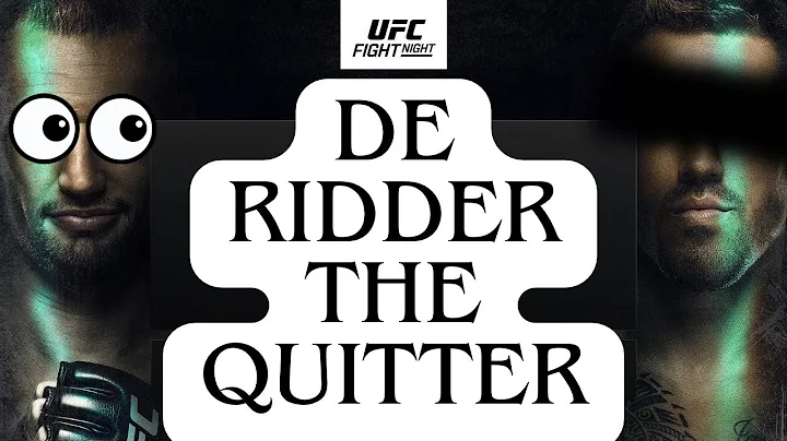 He Quit?!?!? What Really Happened (Reinier De Ridder vs Brendan Allen 