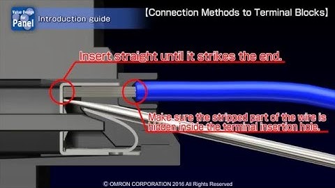 Introduction Guide To OMRON’s Push-In Plus Terminal Blocks