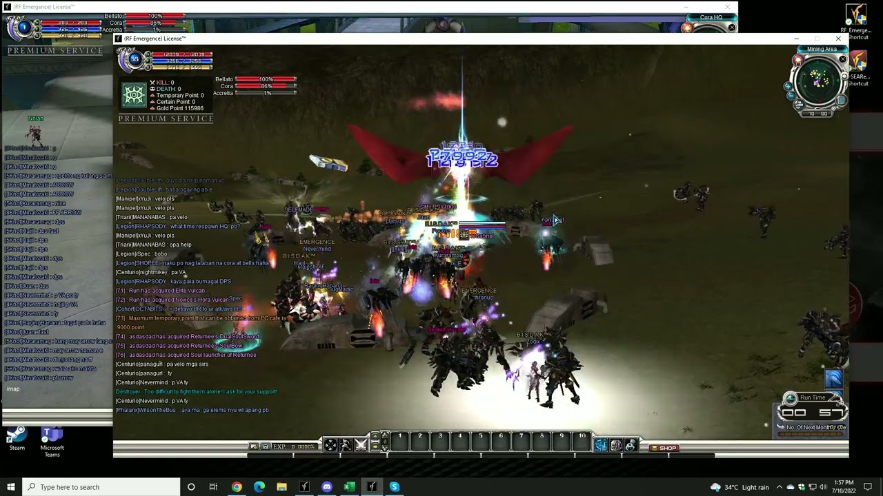 Rf Online Emergence Cw2 7 10 22 Youtube