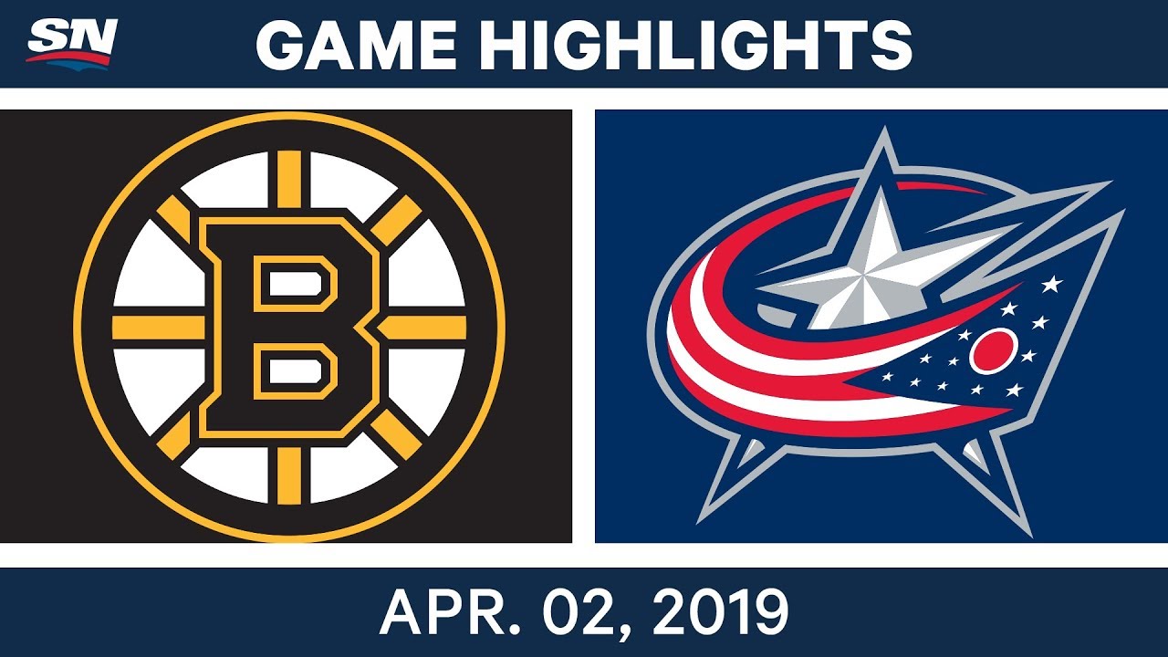 NHL Game Highlights | Bruins vs. Blue Jackets – April 02, 2019