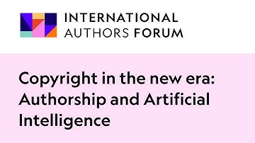 Copyright in the new era: Authorship and Artificial Intelligence