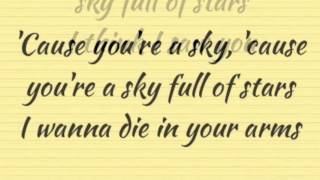 Coldplay - A Sky Full Of Stars (Lyric video)